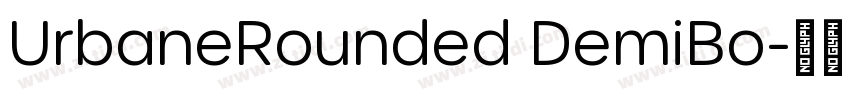 UrbaneRounded DemiBo字体转换 UrbaneRounded DemiBo字体转换